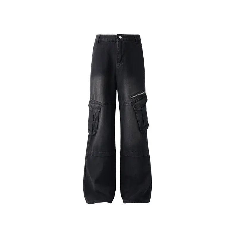 Japanese Brand Retro straight pocket wide leg jeans Size US 30 / EU 46 - 5 Thumbnail