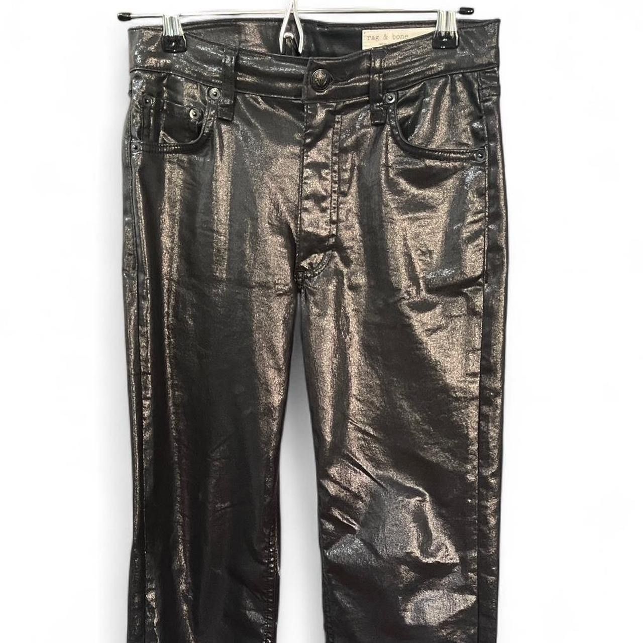 Rag & Bone Rag & Bone Black Coated Harlow Jeans Size 23" - 1 Thumbnail