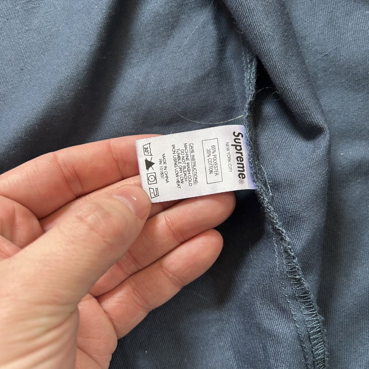 Supreme SPRiNG SUMMER 2018 LiGHT NAVY COLOR BLOCKED WORK SHiRT Size US M / EU 48-50 / 2 - 10 Thumbnail
