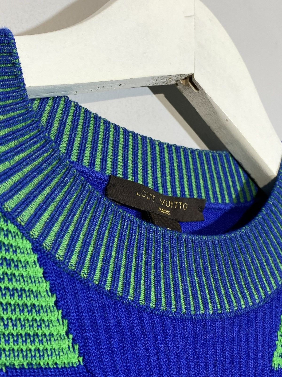 Louis Vuitton Louis Vuitton Runway Fall 2016 Mid Length Dress Blue Green Size S / US 4 / IT 40 - 12 Thumbnail