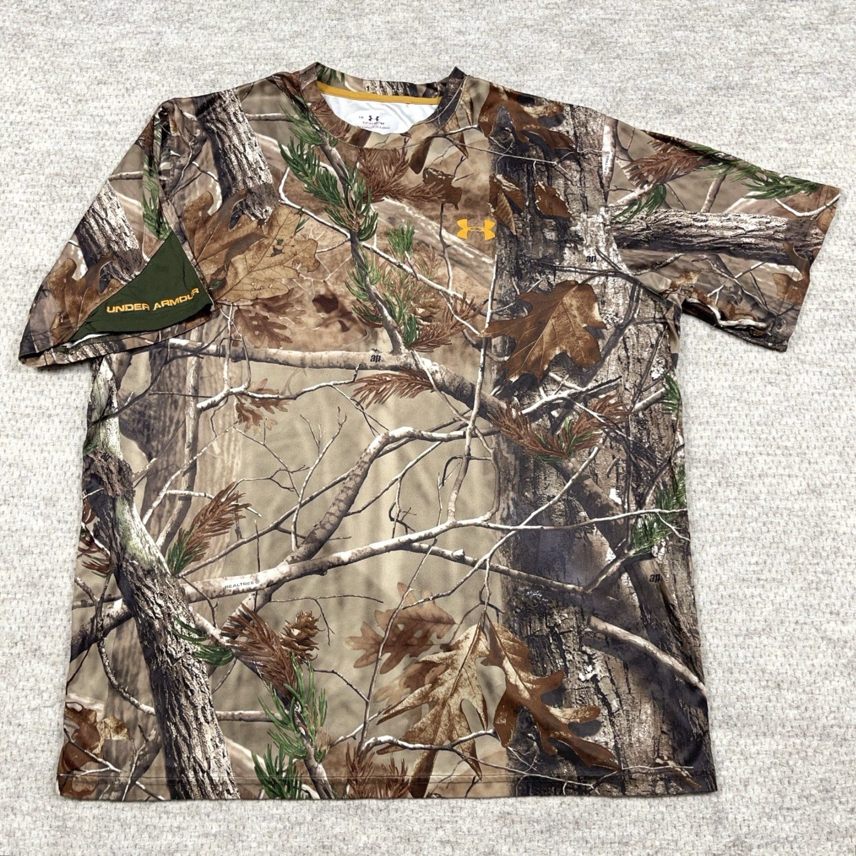 Under Armour Under Armour Shirt Men Large Realtree Camo HeatGear Performance Tee Hunting Size US L / EU 52-54 / 3 - 2 Thumbnail