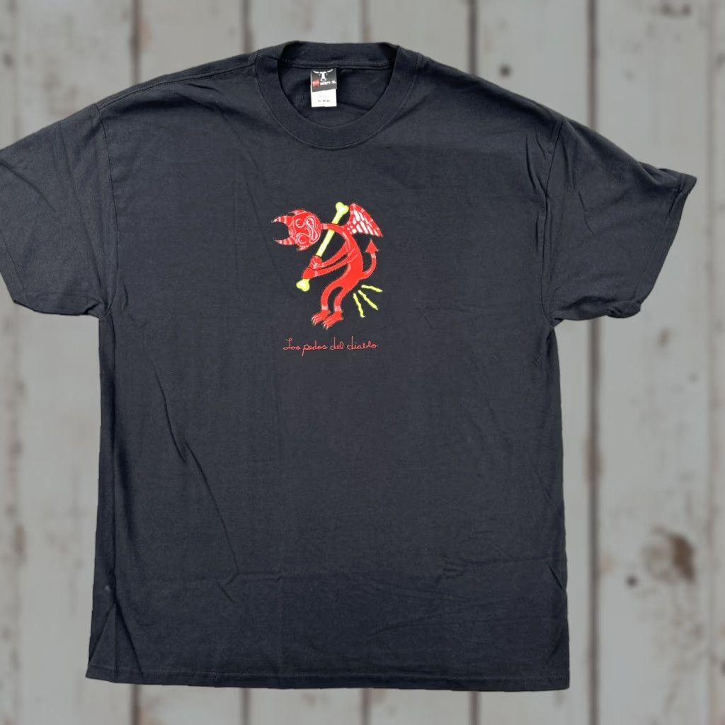 Hanes VINTAGE Hanes Beefy-T Mens XL Black T Shirt Los Pedos Del Diablo Devil Farts Tee Size US XL / EU 56 / 4 - 1 Thumbnail