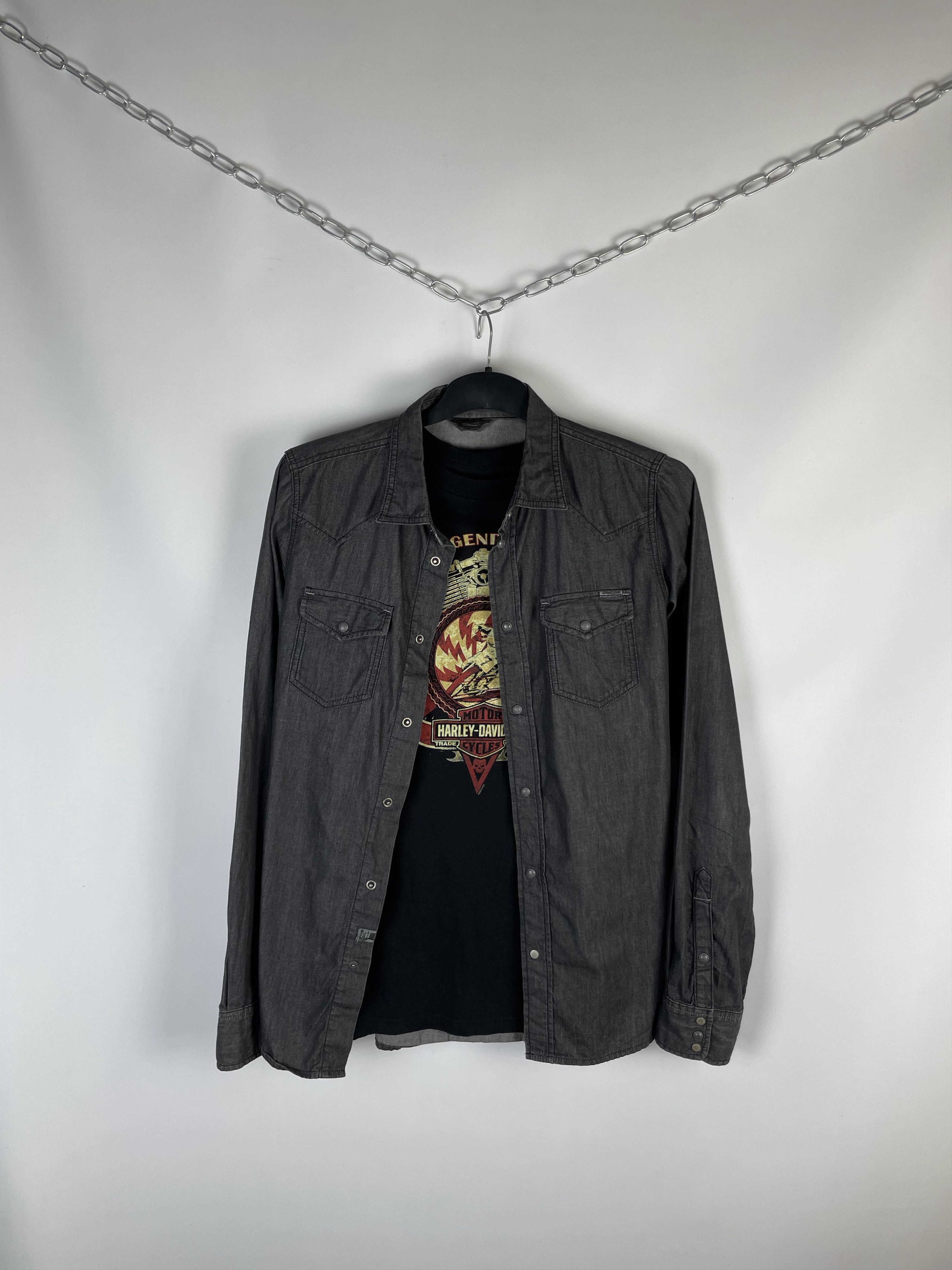 Diesel Diesel Vintage Mens Denim Shirt Size US L / EU 52-54 / 3 - 1 Thumbnail
