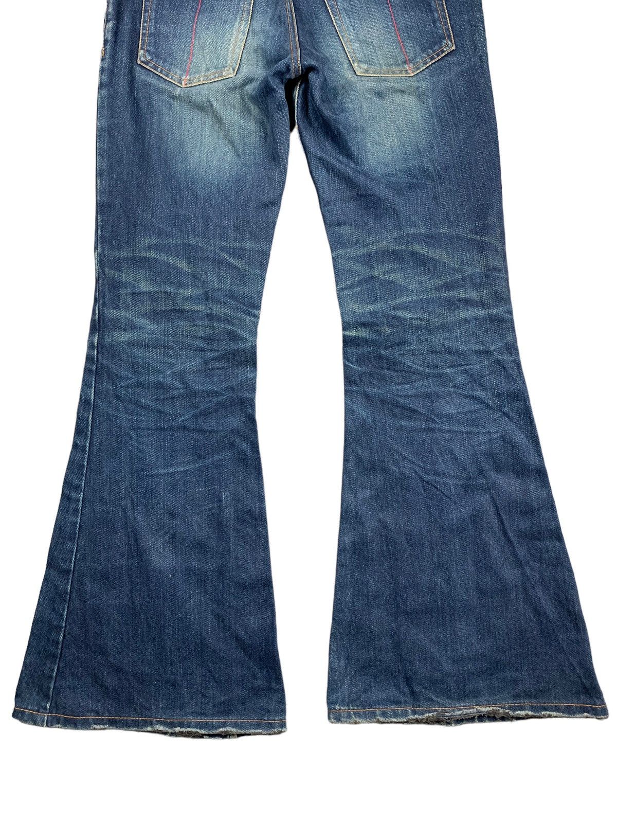 Le Grande Bleu (L.G.B.) L.G.B Mudwash Super Flared Denim Size US 27 - 7 Thumbnail