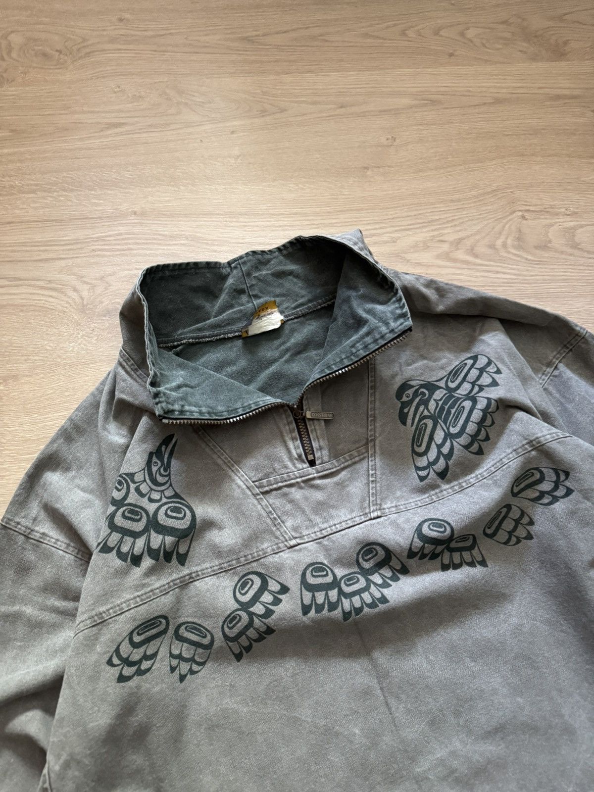 Canada West Vintage 90’s Coastline Raven Faded Made In Canada Jacket Size US XL / EU 56 / 4 - 2 Thumbnail