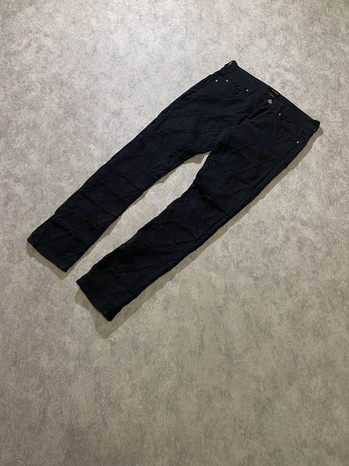Isabel Marant Isabel Marant Black Quilted Diamond Pants Tapered Size US 28 / EU 44 - 1 Thumbnail