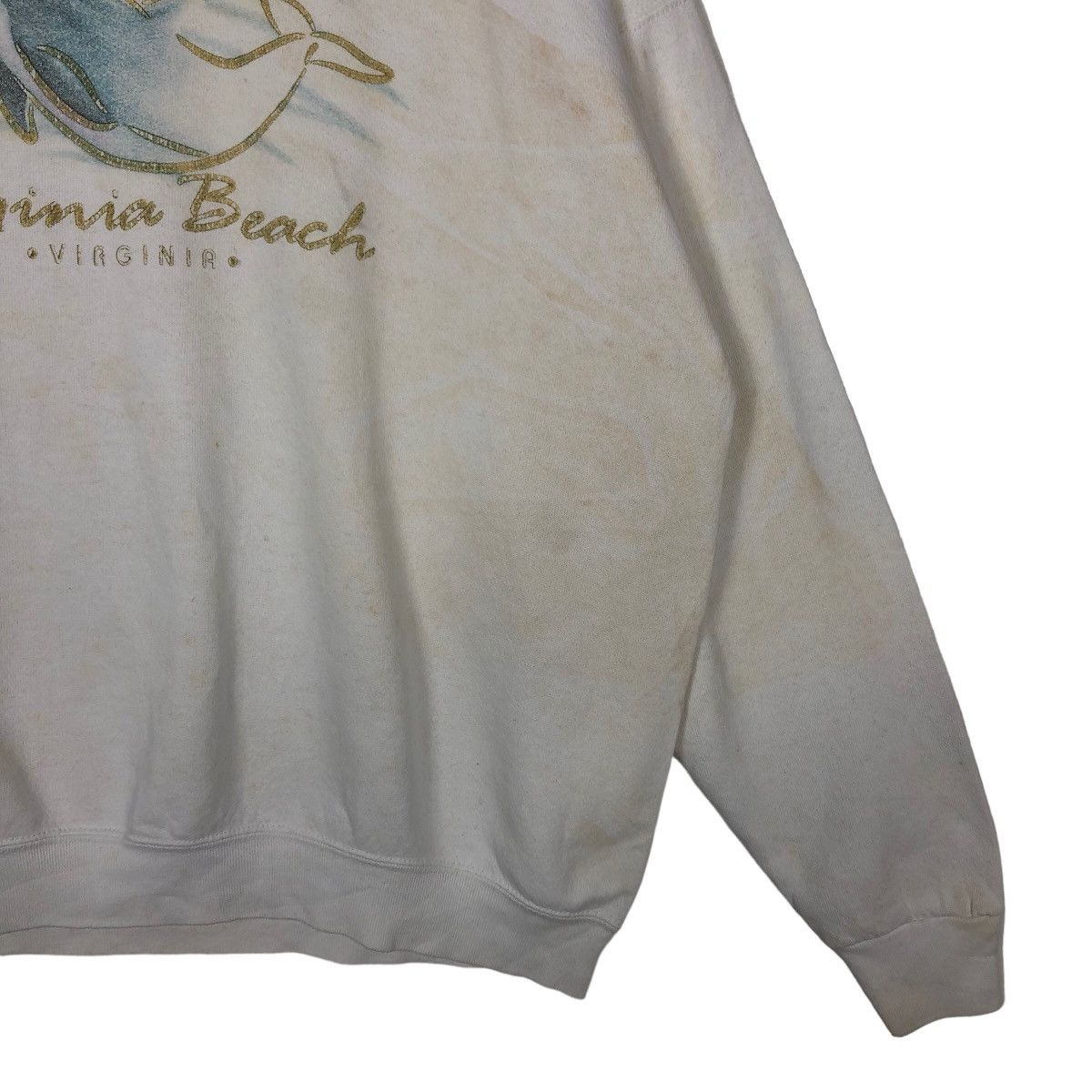 Japanese Brand 🔥90’s Vintage Sweatshirt Crewneck Virginia Beach Big Logo Size US M / EU 48-50 / 2 - 4 Thumbnail