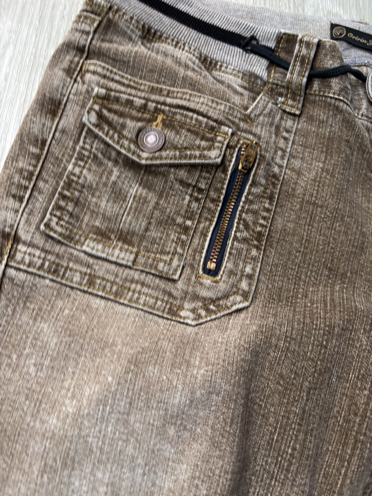 5351 POUR LES HOMMES ORIRIN drawstring flare jeans Size US 29 - 5 Thumbnail