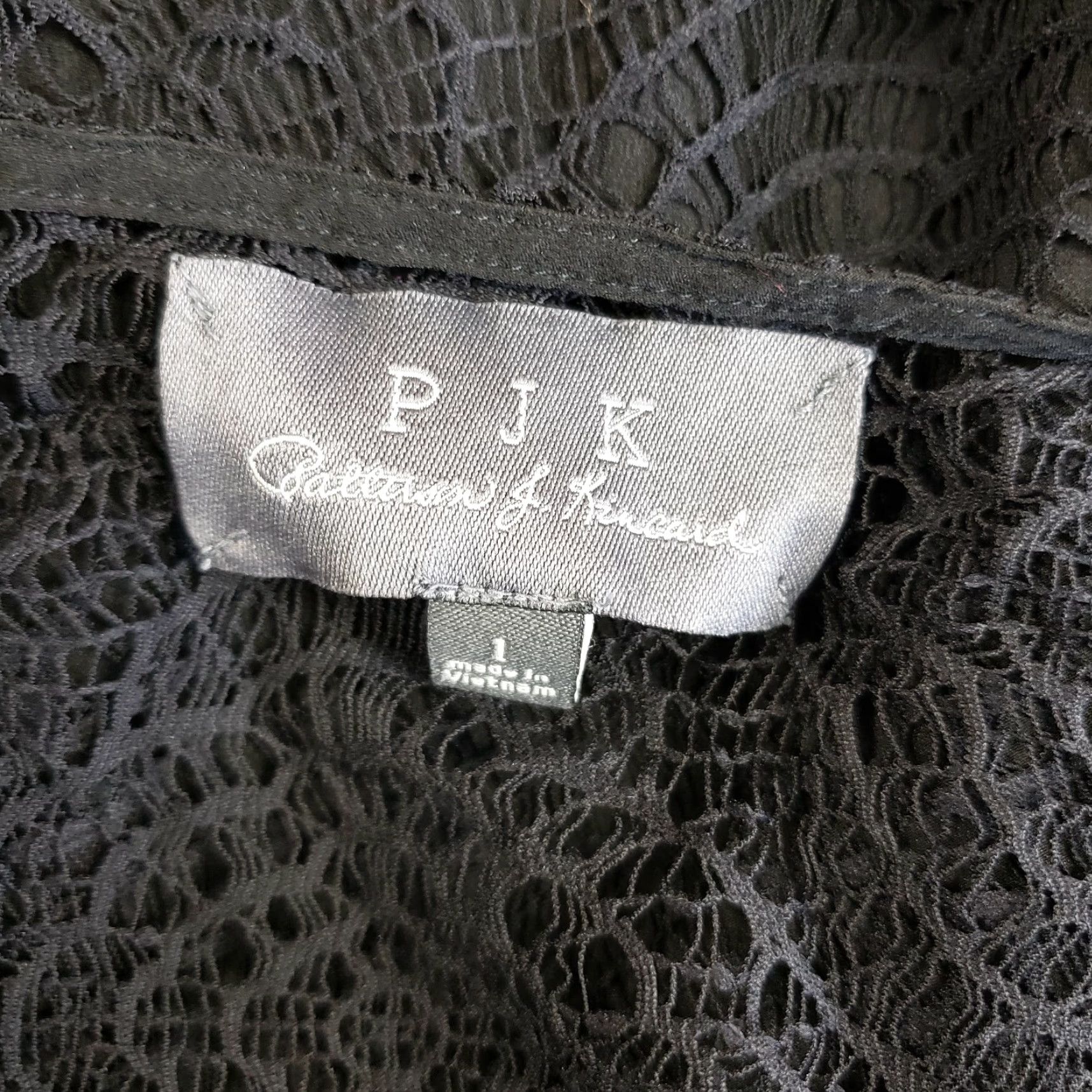Vintage PJK Patterson J Kincaid Womens Tank Top Sz Large Solid Black Lace Ties in Back Tank Womens L Black Lace Tie Back 90s Style Size L / US 10 / IT 46 - 5 Thumbnail