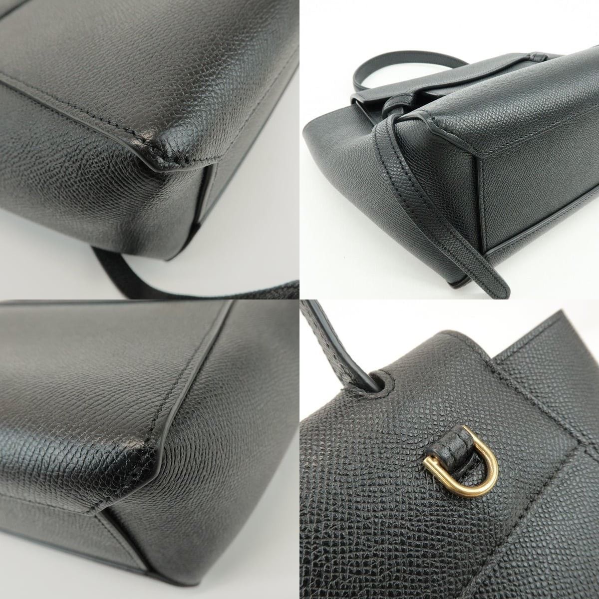 Celine Celine Belt Bag Pico Calfskin Top Handle Black Size ONE SIZE - 5 Thumbnail