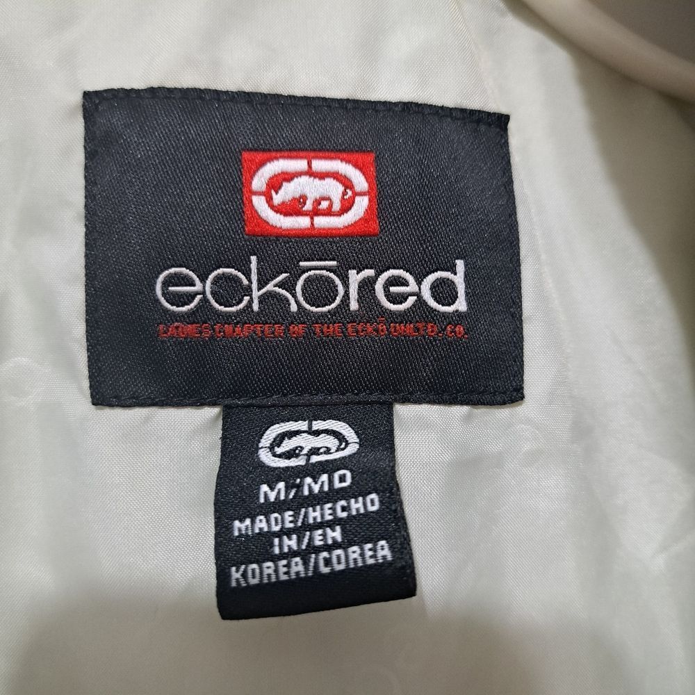 Other Vintage Eckored Women's Puffer Coat With Hoodie Medium Beige Size M / US 6-8 / IT 42-44 - 7 Thumbnail