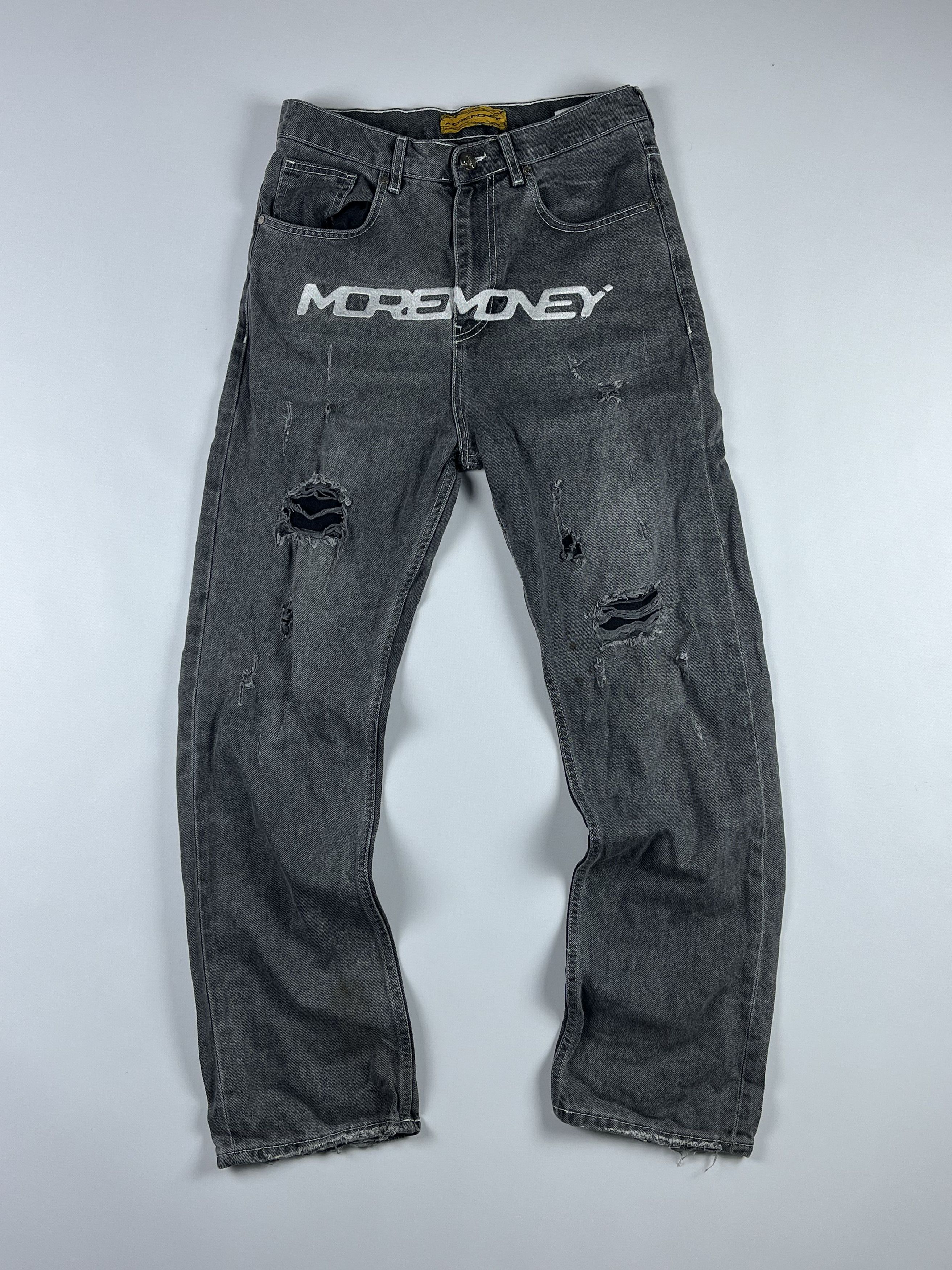 Vintage RARE! More Money Baggy Faded Distressed Jean Size US 29 - 1 Thumbnail