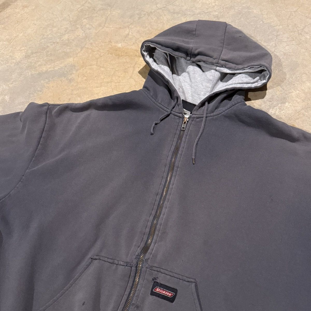 Dickies 2000s Dickies Thrashed Faded Thermal Line Hoodie ERD Grunge Size US XL / EU 56 / 4 - 5 Thumbnail