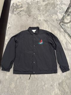 Palace ripped hotsell coach jacket black