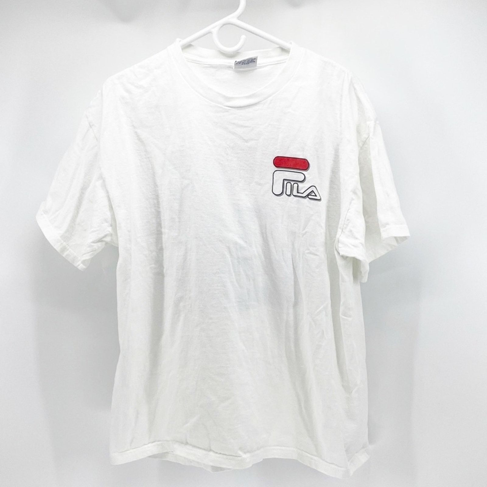 Fila 90s Fila T-shirt with logo white hip hop made in the USA Size US L / EU 52-54 / 3 - 1 Thumbnail