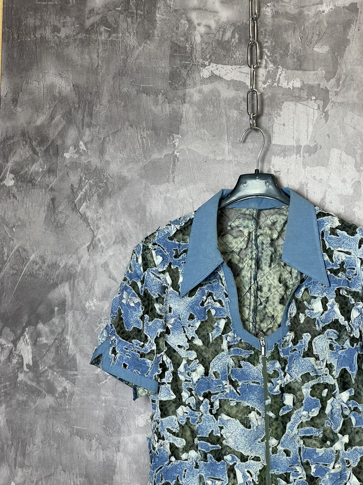 Vintage Vintage mesh Net button up avant garde y2k Size M / US 6-8 / IT 42-44 - 3 Thumbnail