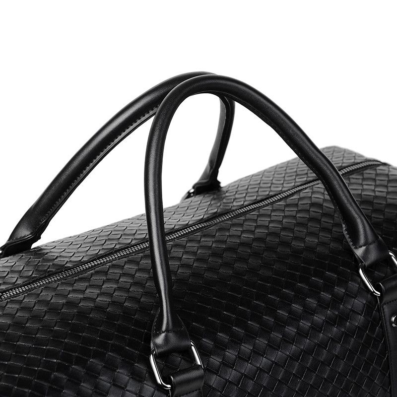 Japanese Brand × Vintage Outdoor retro woven travel duffle bag pu leather Size ONE SIZE - 5 Thumbnail