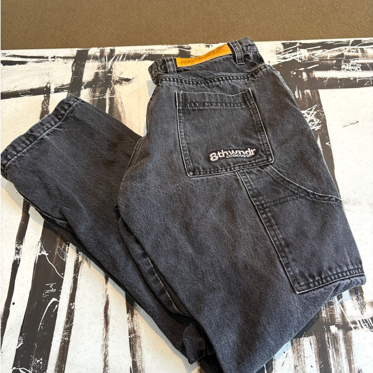 8THWNDR 8THWNDR Double Knee Denim Pant Carpenter Jean y2k - 2021 Size US 30 / EU 46 - 11 Thumbnail