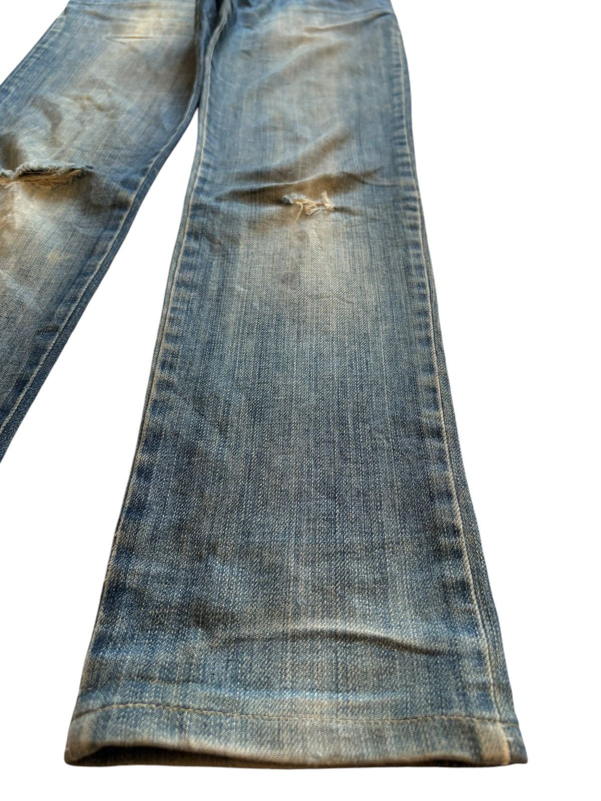 Just Cavalli Vintage Just Cavalli Mud Wash Embellished Distressed Jeans Size 30" / US 8 / IT 44 - 7 Thumbnail