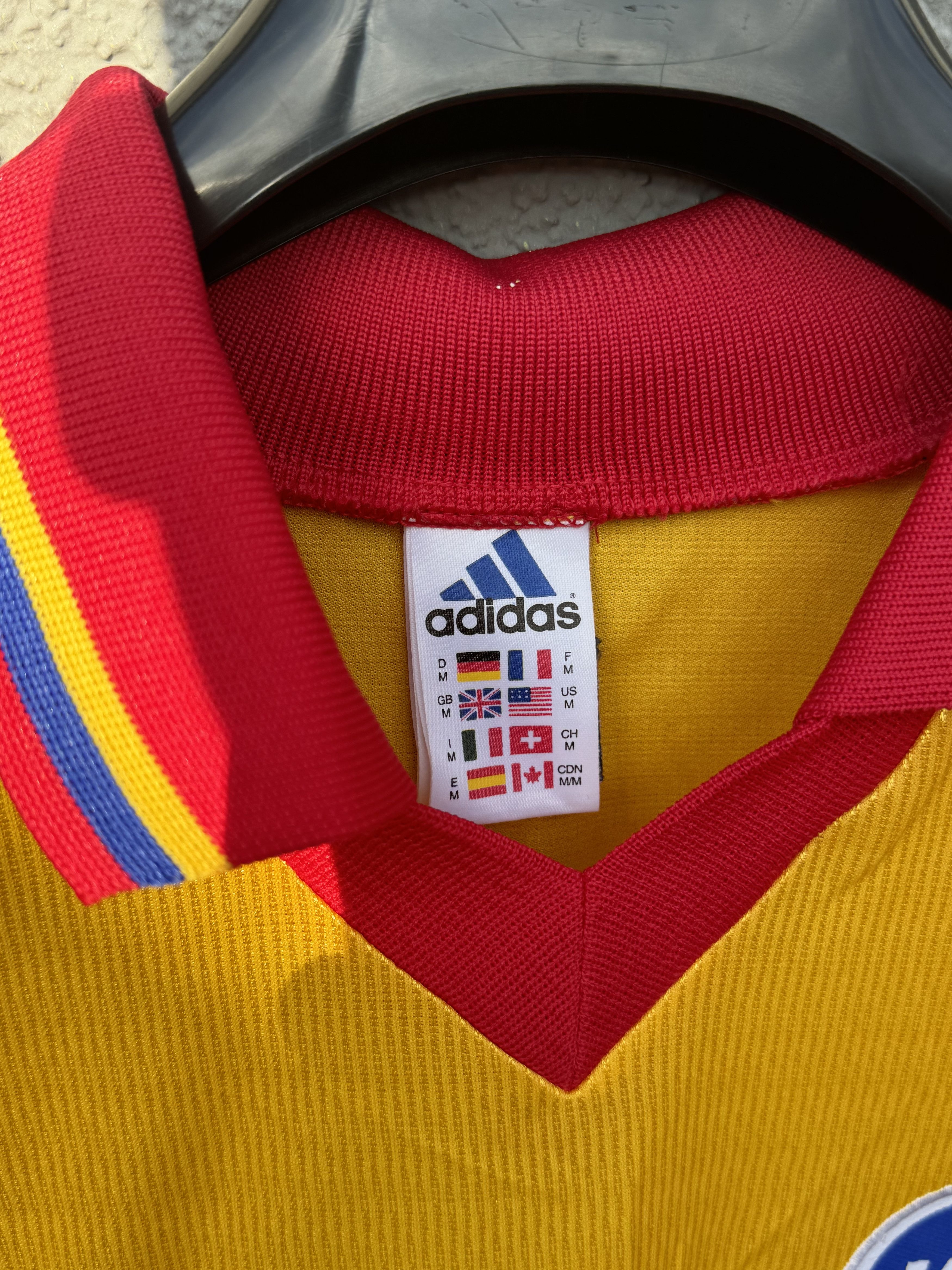 Adidas × Vintage KARLSRUHE 1998 1999 HOME FOOTBALL ADIDAS Yellow VINTAGE Size US M / EU 48-50 / 2 - 4 Thumbnail