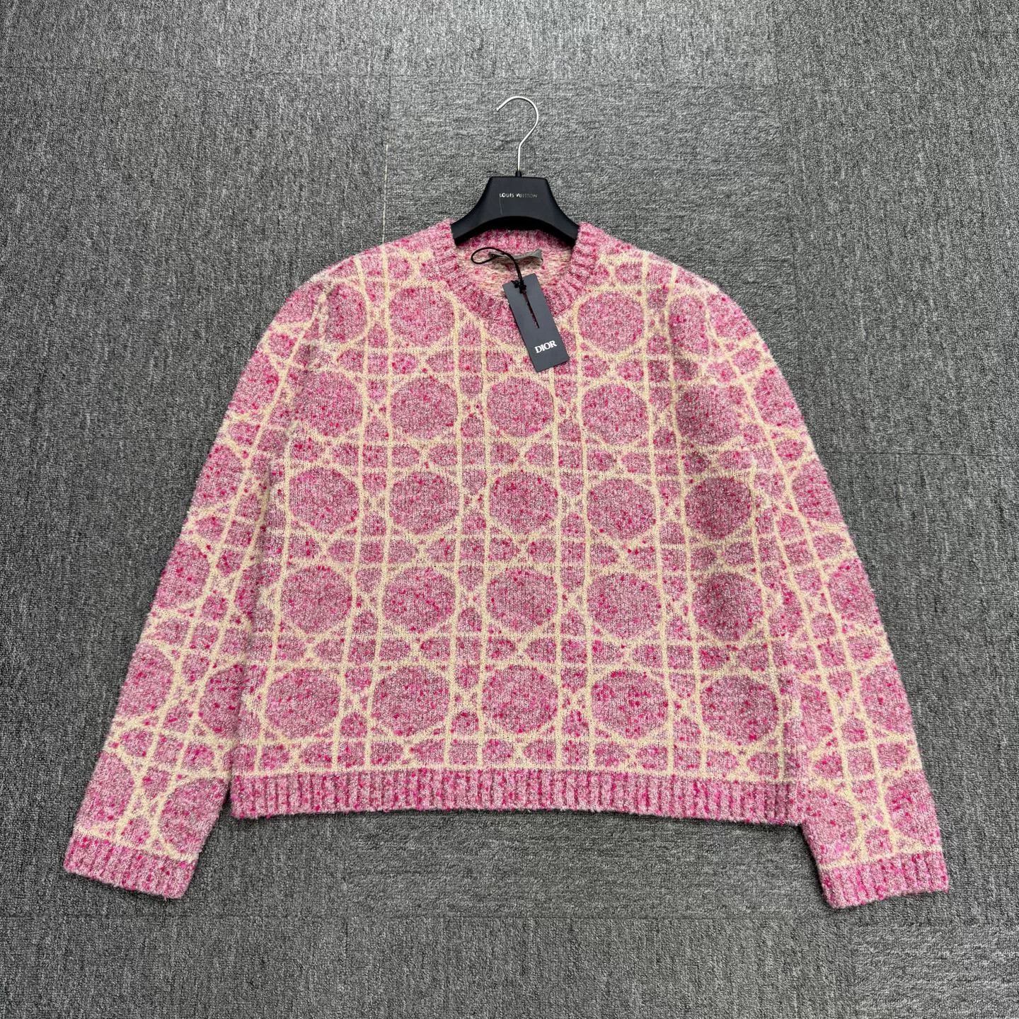 Dior dior check pattern cashmere sweater Size XL / US 12-14 / IT 48-50 - 1 Thumbnail