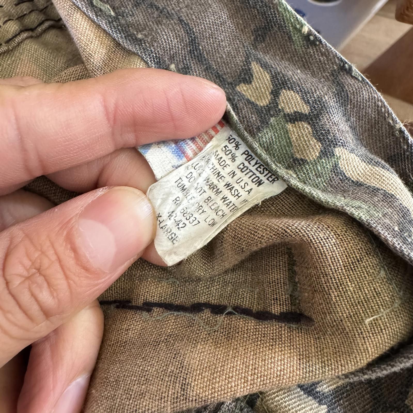 Other Vintage 80s Trebark Camo Pants Cropped Distressed Grunge Size US 36 / EU 52 - 6 Thumbnail
