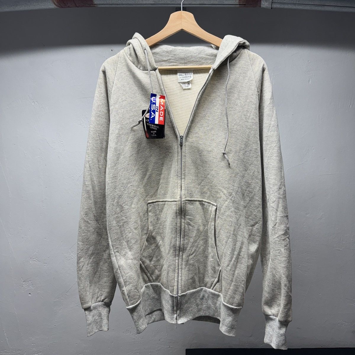 Vintage 90s Camber Thermal Lined Zip Hoodie Faded ERD Grunge Chrome Size US L / EU 52-54 / 3 - 1 Thumbnail