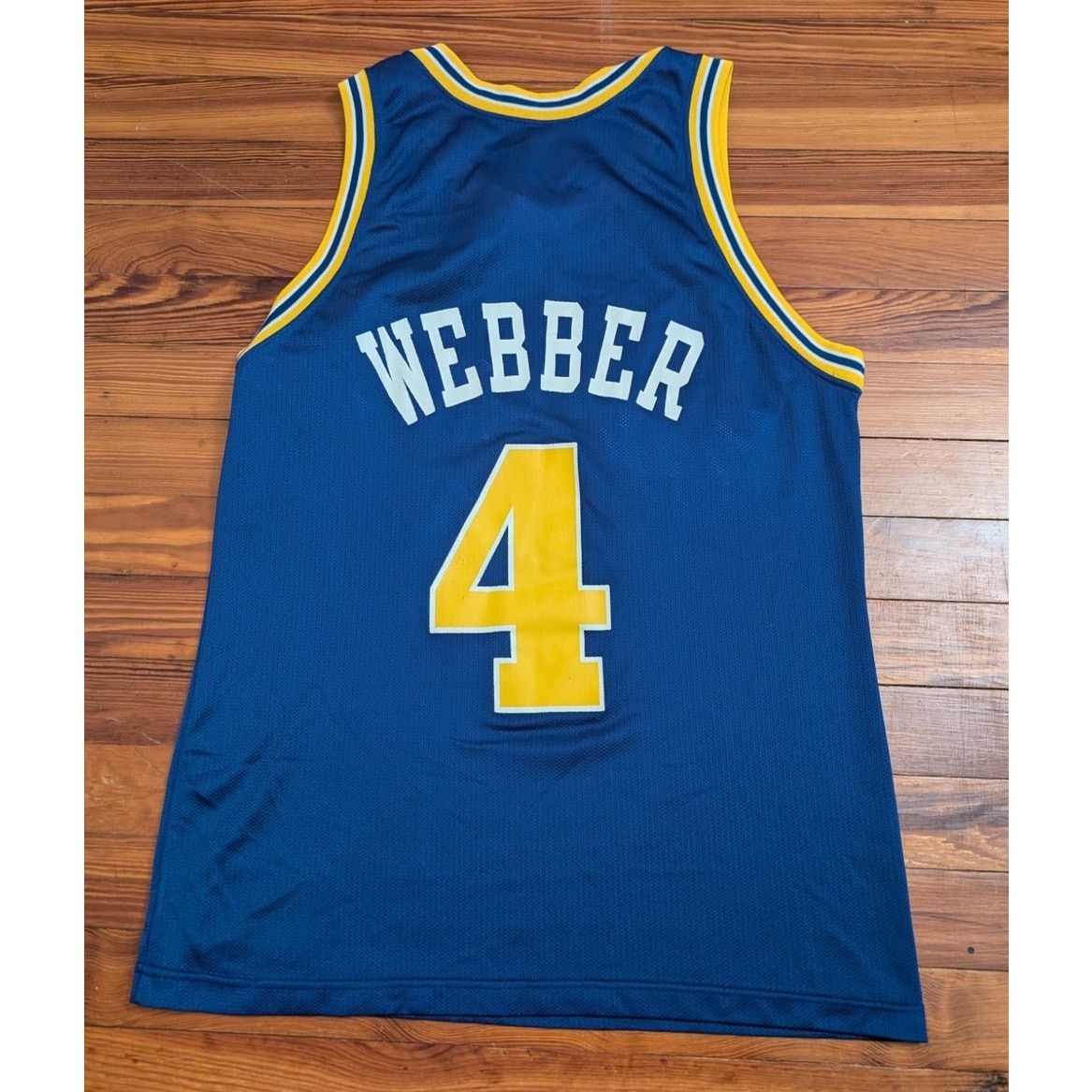 Champion Champion VTG Chris Webber Warriors Blue Mens Size 40M Jersey Size US M / EU 48-50 / 2 - 2 Thumbnail