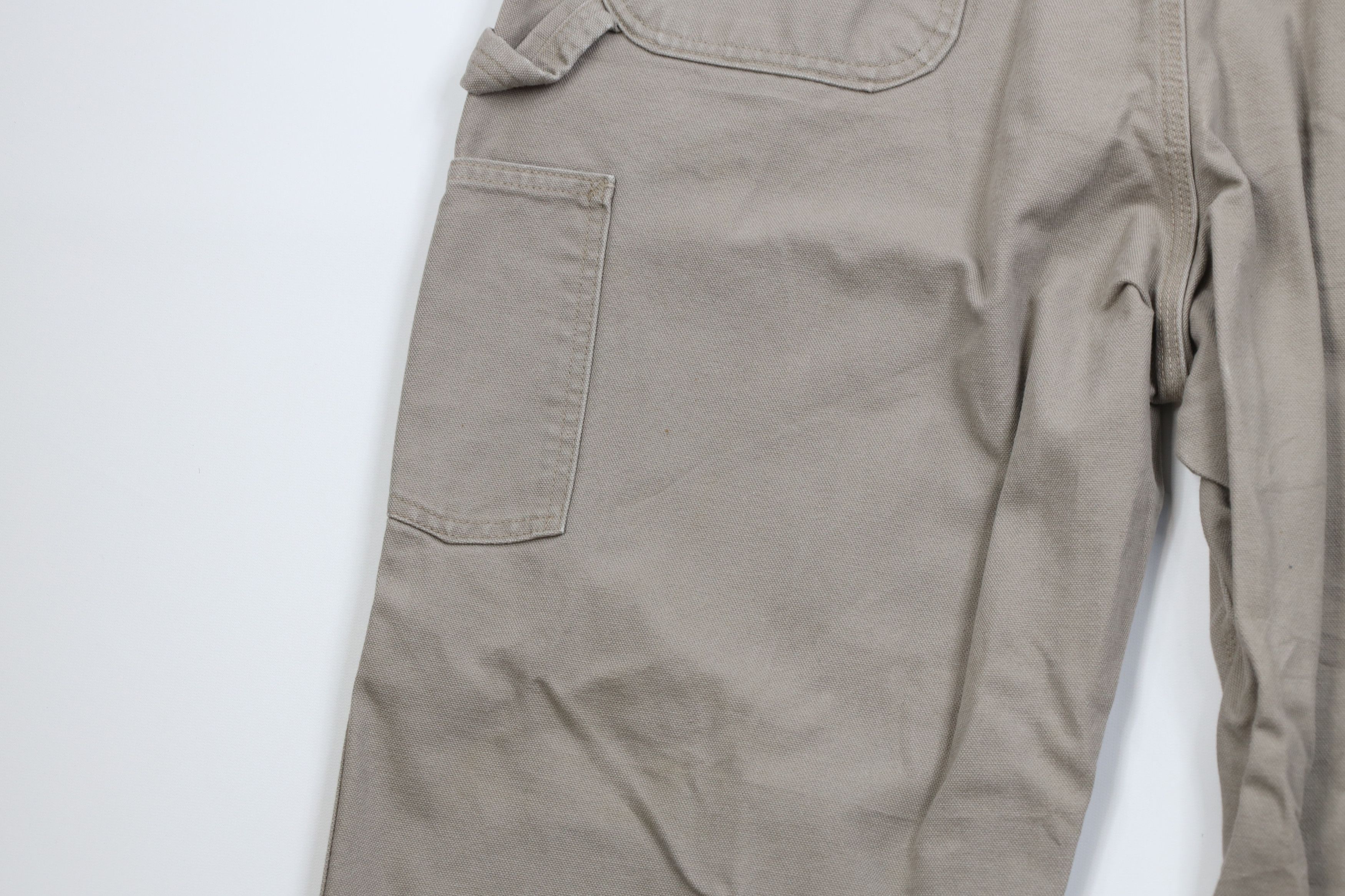 Carhartt Vintage Y2K Carhartt Wide Leg Dungaree Pants Desert Brown Size US 40 / EU 56 - 12 Thumbnail