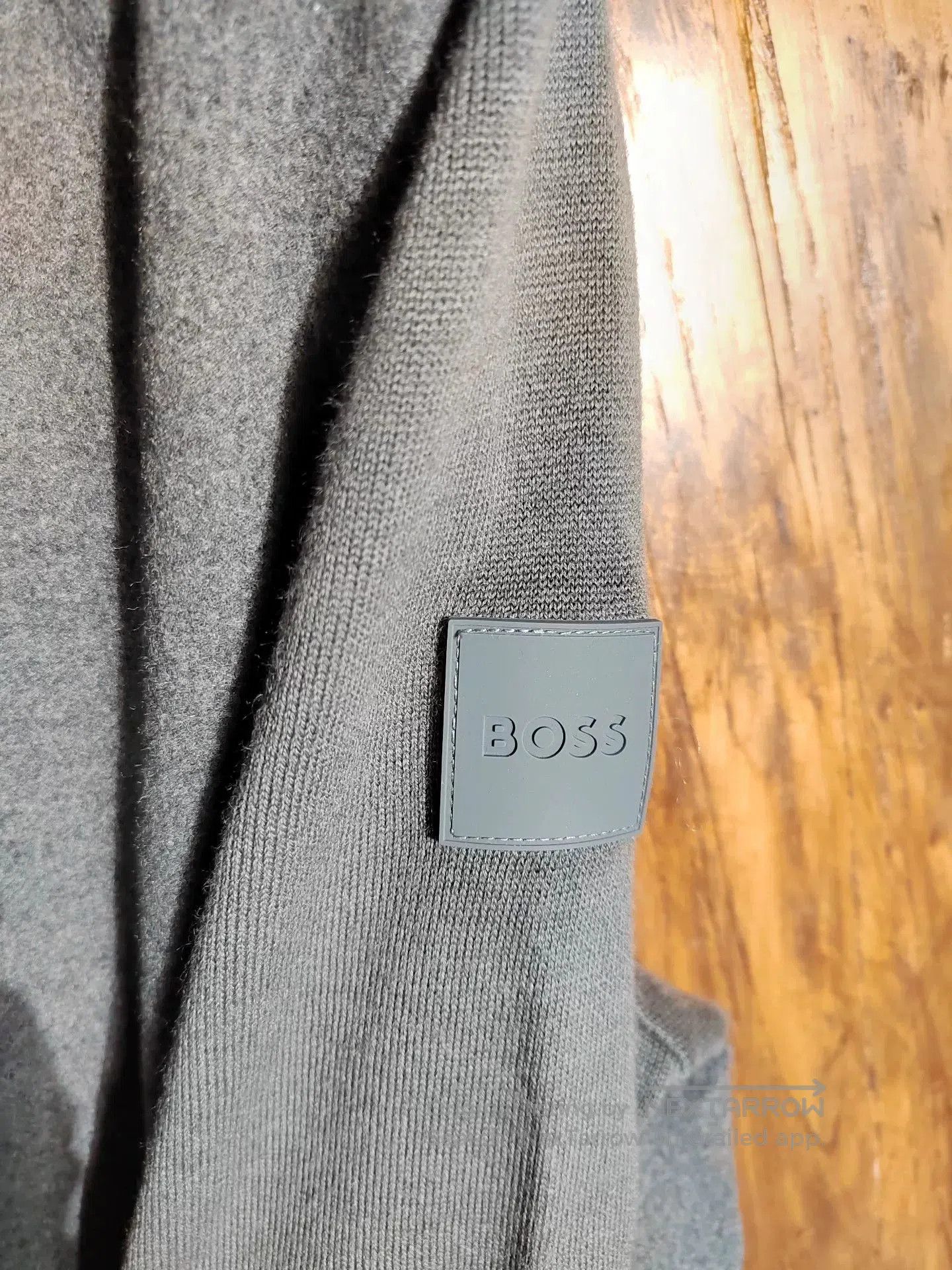 Hugo Boss BOSS Tech Flannel Gray Hooded Jacket. Size US M / EU 48-50 / 2 - 6 Thumbnail