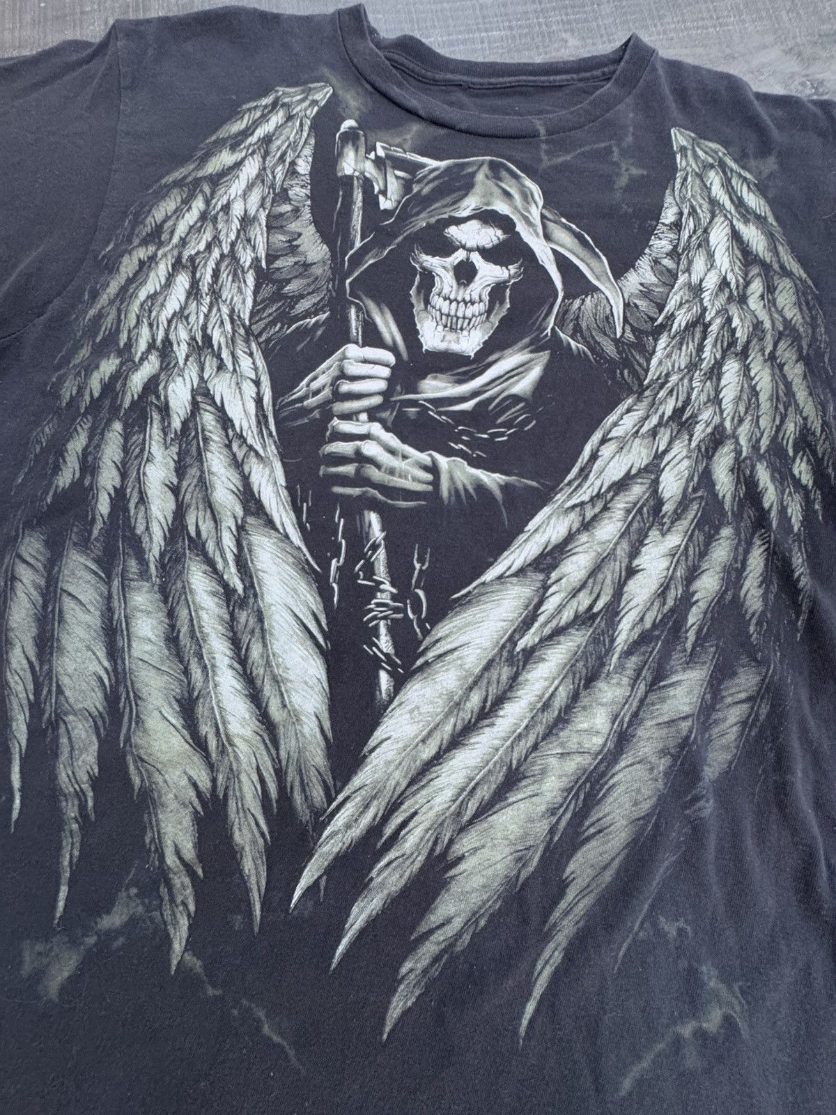 Vintage Crazy Y2K Skull Angel Wings Size US XL / EU 56 / 4 - 2 Thumbnail