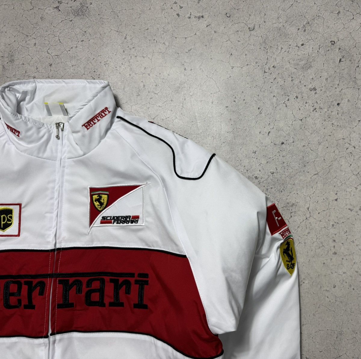 Ferrari Ferrari White Racing Bomber Jacket F1 Vintage Schumacher Size US XL / EU 56 / 4 - 5 Thumbnail