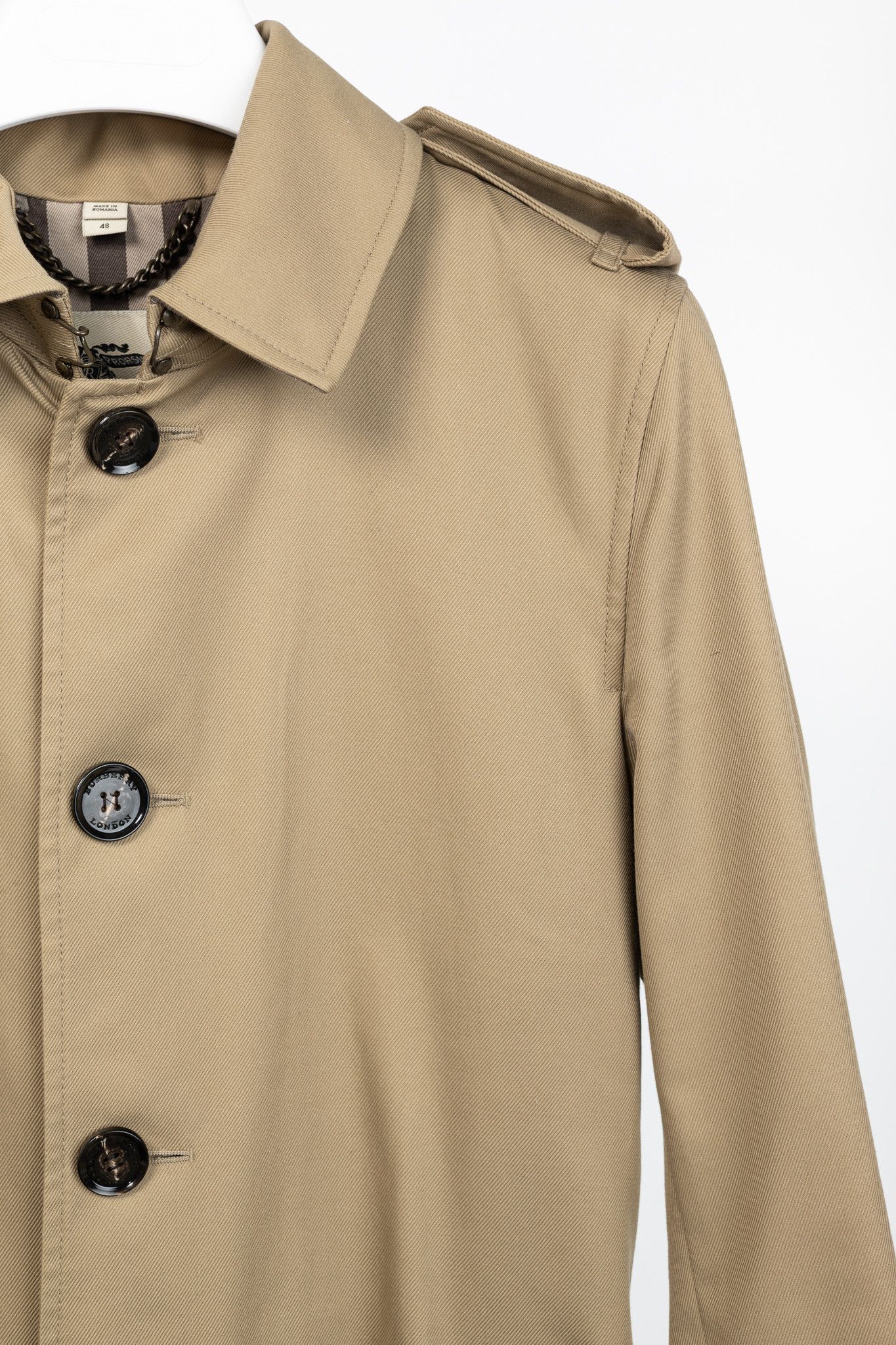 Burberry Burberry Khaki Cotton-Twill Belted Trench Coat Size US S / EU 44-46 / 1 - 5 Thumbnail