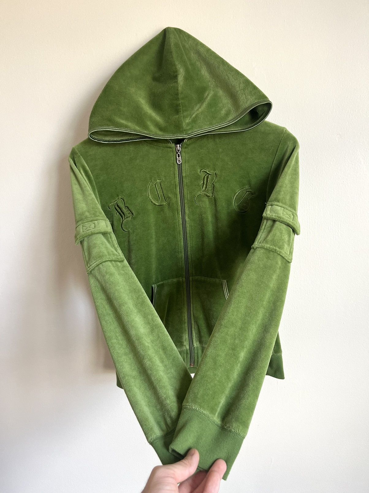Bcbg Maxazria Vintage Vintage Y2K BCBGMAXAZRIA Velvet Zip Hoodie Grailed