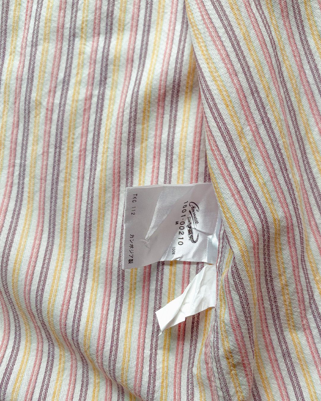 Other Boxy Shirt - Crocodile Pink Purple Yellow Square Pattern Size L / US 10 / IT 46 - 7 Thumbnail