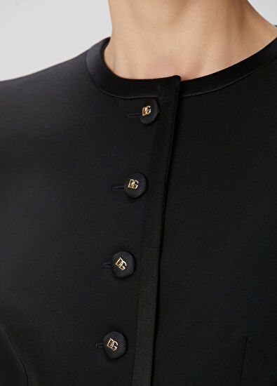 Dolce & Gabbana o1s22i1n0225 Cropped Blazer in Black Size M / US 6-8 / IT 42-44 - 5 Thumbnail