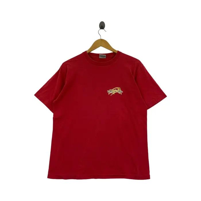 Vintage Vintage PIKO HAWAIIAN LONGBOARD Red Tee Shirt Size US M / EU 48-50 / 2 - 1 Thumbnail