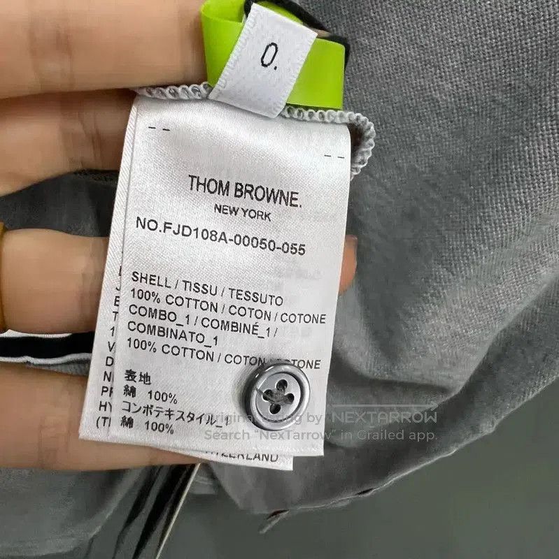 Thom Browne Thom Browne Summer Gray Cotton Midi Dress . Size XXS / US 00 / IT 34 - 5 Thumbnail