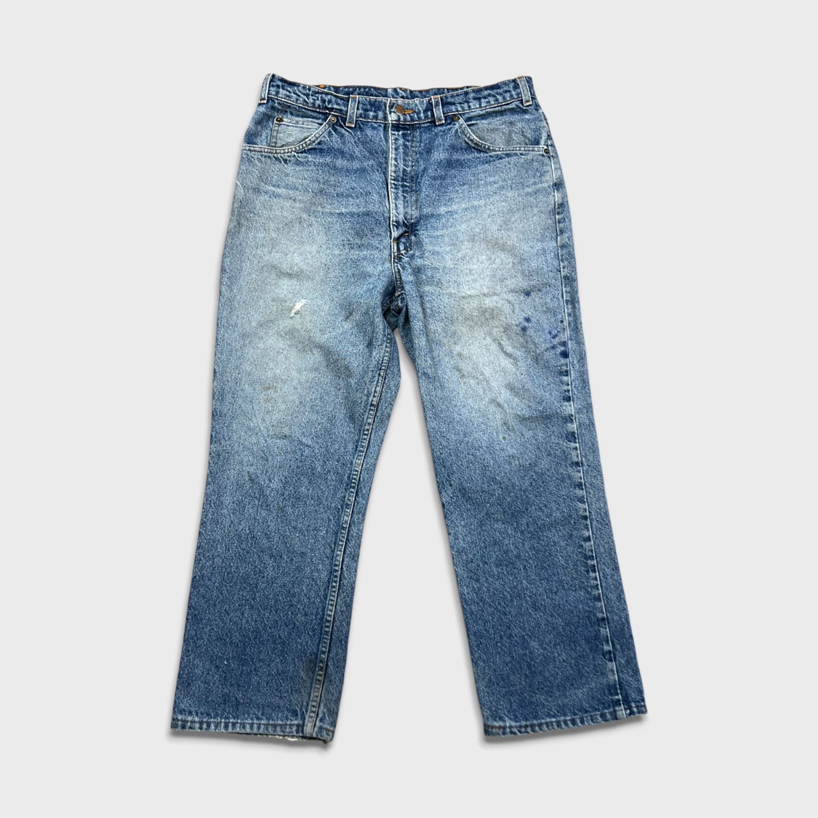 Levi's × Vintage Vintage 619 Levi's Jeans 33x26 Orange Tab Faded 90s Denim Size US 33 - 1 Thumbnail