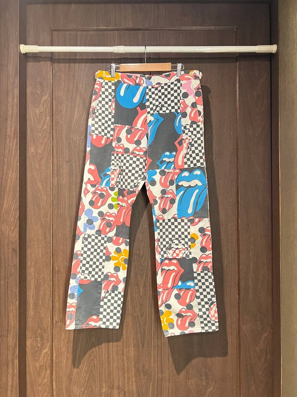 SS06 Comme Des Garcons Rolling Stones Patchwork Pants