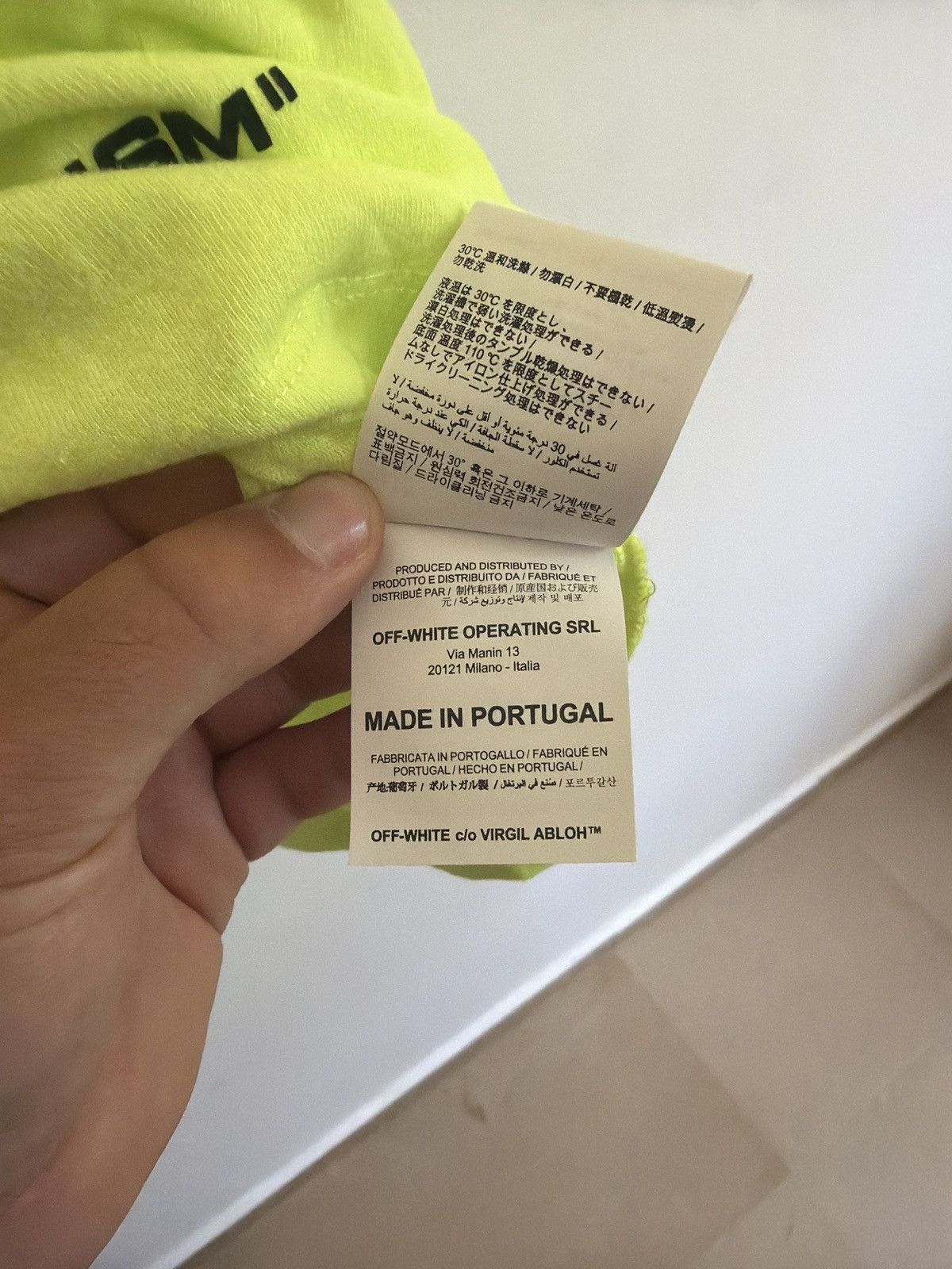 Off-White Off white rationalism yellow TEE Size US M / EU 48-50 / 2 - 9 Thumbnail