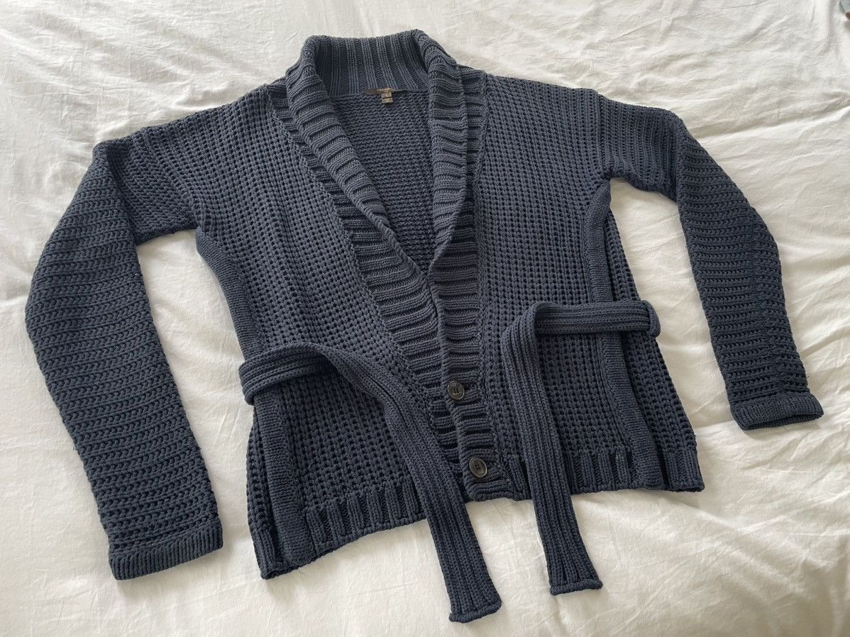 Louis Vuitton Incredible Navy Oversized Heavy Knit Shawl Cardigan Jacket Size US M / EU 48-50 / 2 - 3 Thumbnail