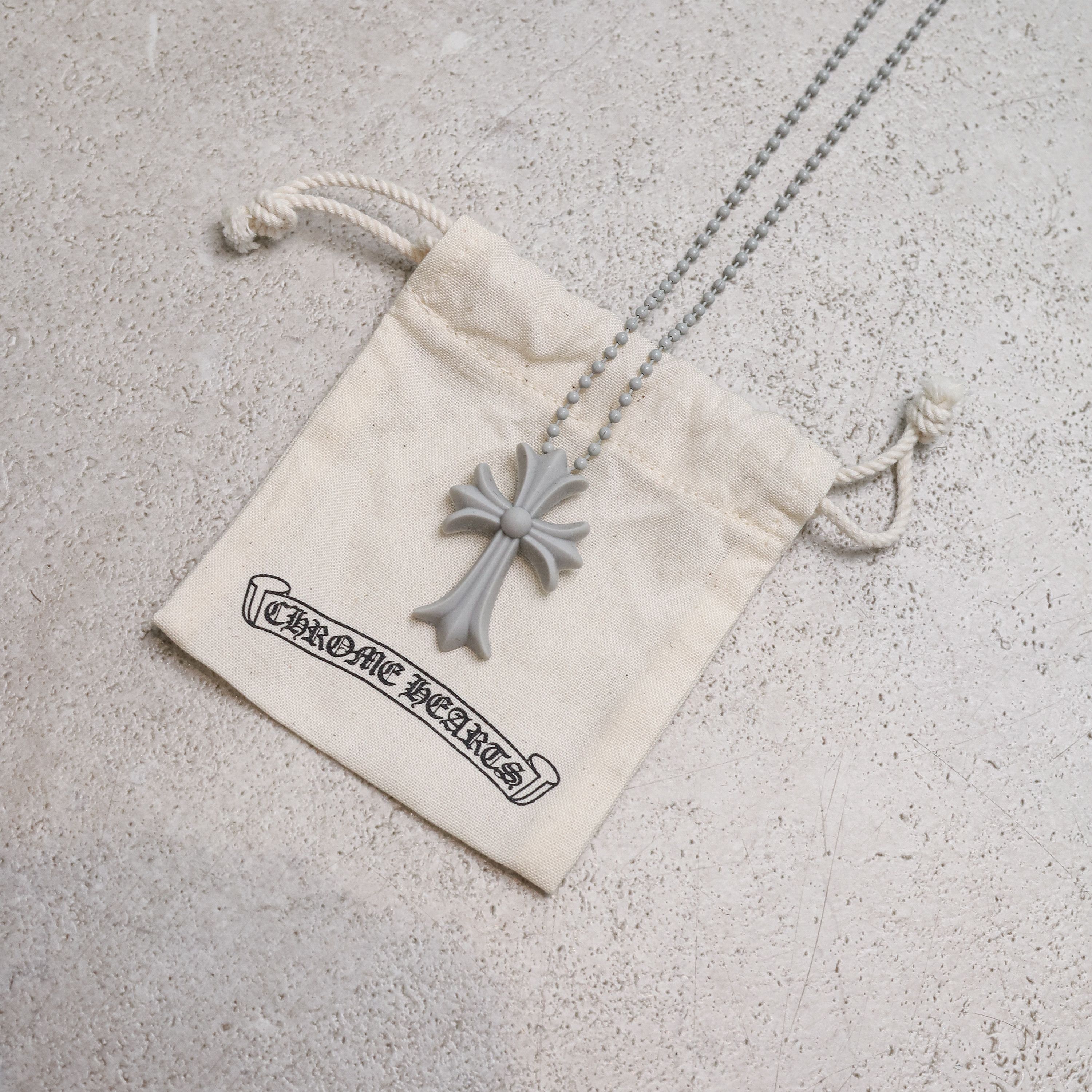 Chrome Hearts Chrome Hearts Silichrome Cross necklace grey Size ONE SIZE - 5 Thumbnail