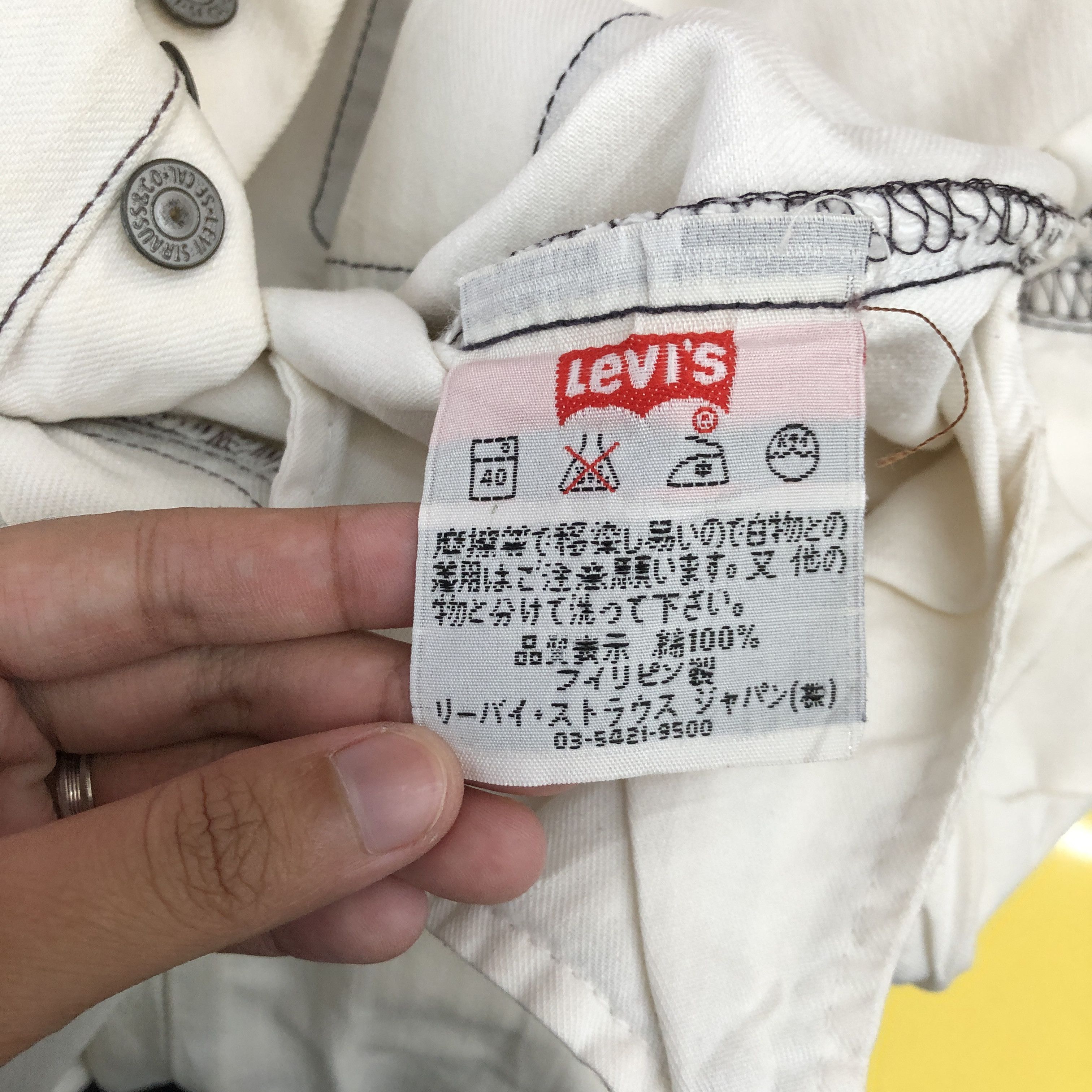 Levi's Vintage Levis 501 Light Wash Jeans Levi's 501 White Denim Size US 32 / EU 48 - 9 Thumbnail