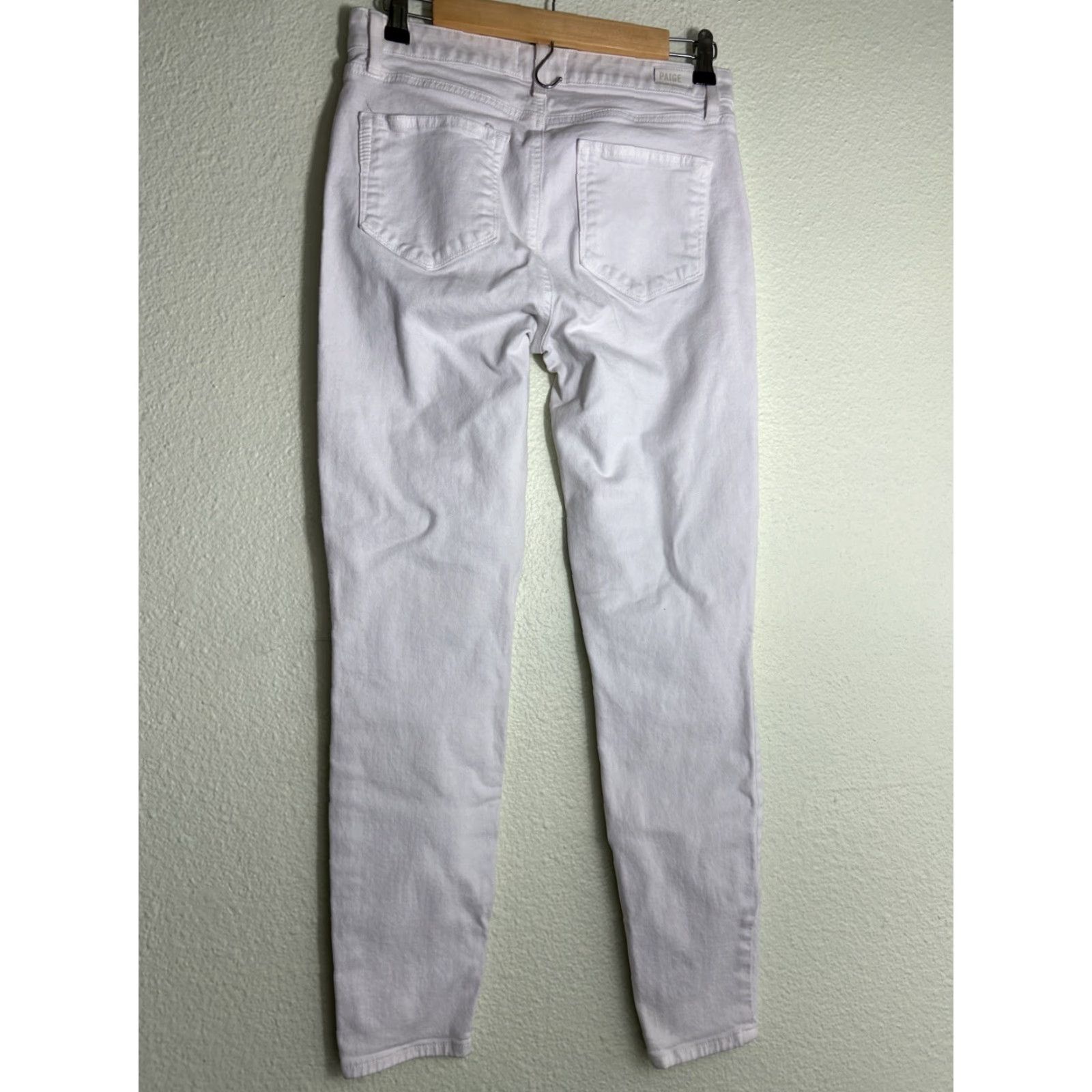 Paige Paige Hoxton Jeans Womens 28 White Ankle Pants 28x28 Reg Size Womens Jeans White Ankle 90s? Size 28" / US 6 / IT 42 - 7 Thumbnail