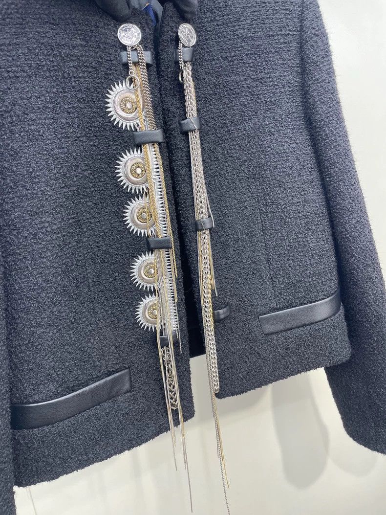 Louis Vuitton Louis Vuitton Heavy Duty Chain Black Tassel Jacket Size XXS / US 00 / IT 34 - 9 Thumbnail