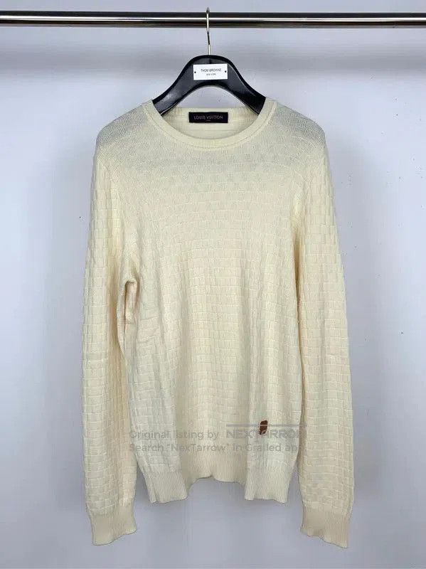 Louis Vuitton Louis Vuitton Cream Wool Knit Sweater . Size M / US 6-8 / IT 42-44 - 1 Thumbnail