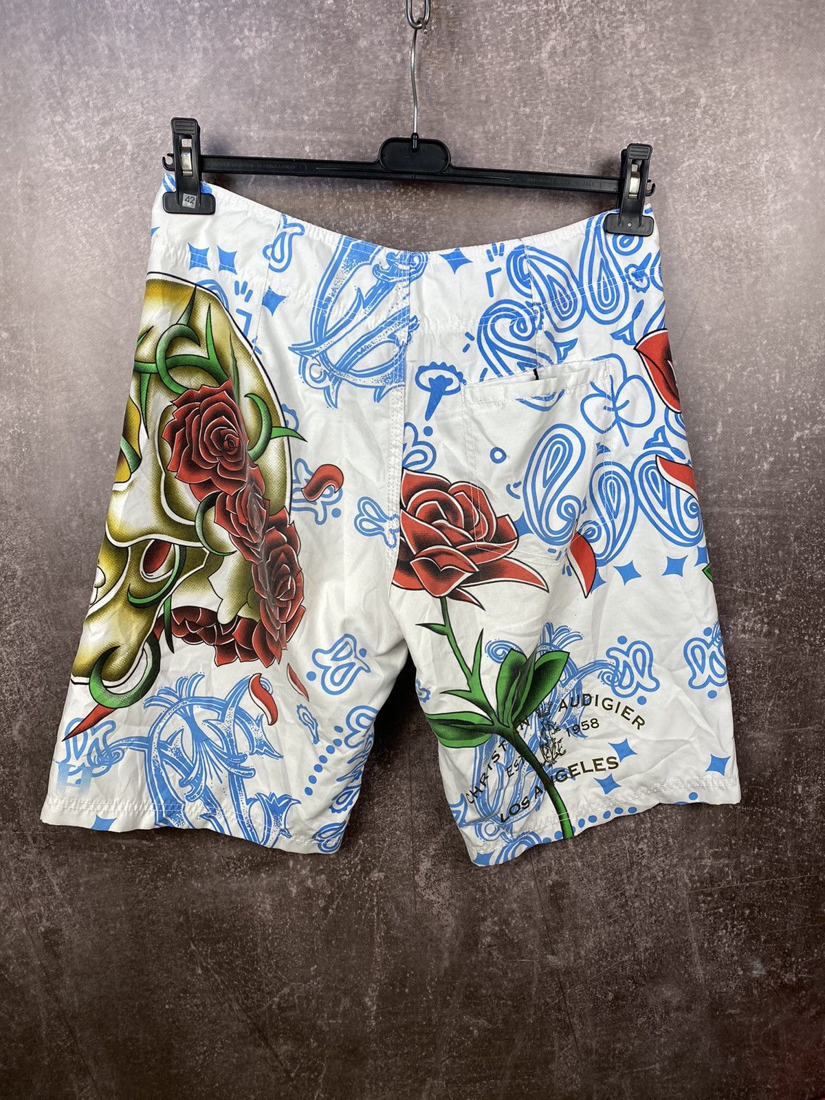 Christian Audigier × Ed Hardy × Vintage Ed hardy vintage rare logo shorts y2k Size US 32 / EU 48 - 2 Thumbnail