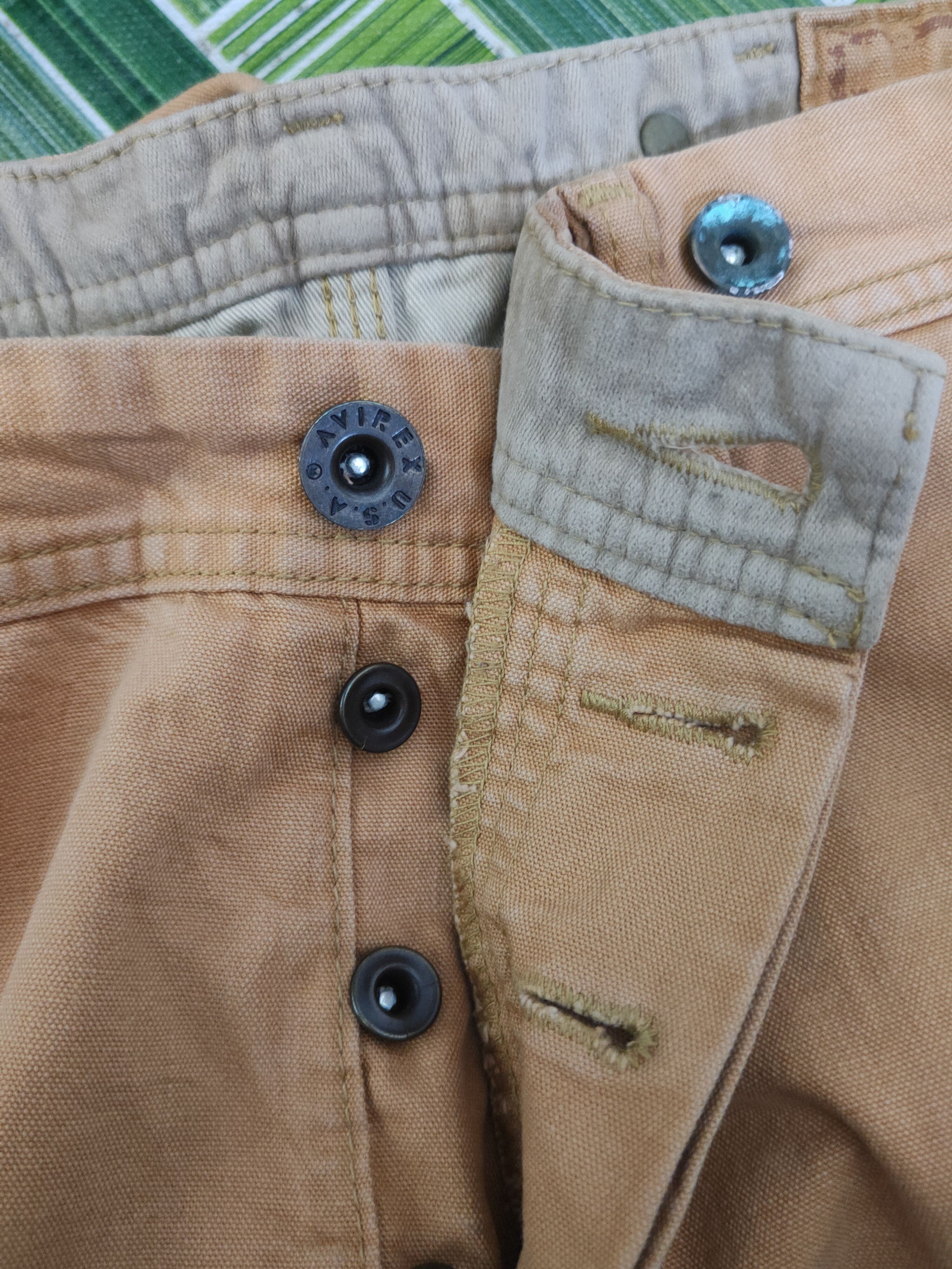 Avirex DL Avirex Orange Multipocket Cargo Pants #2665 Size US 34 / EU 50 - 17 Thumbnail
