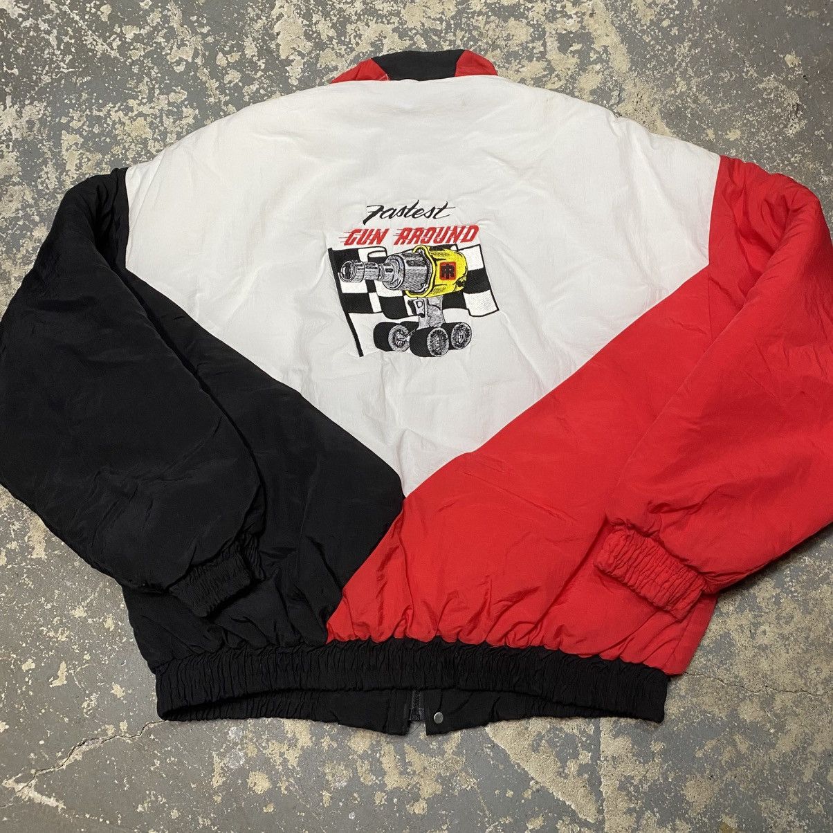 NASCAR × Vintage Vintage Fastest Gun Around Swingster Bomber Nascar Racing Ja Size US XL / EU 56 / 4 - 1 Thumbnail